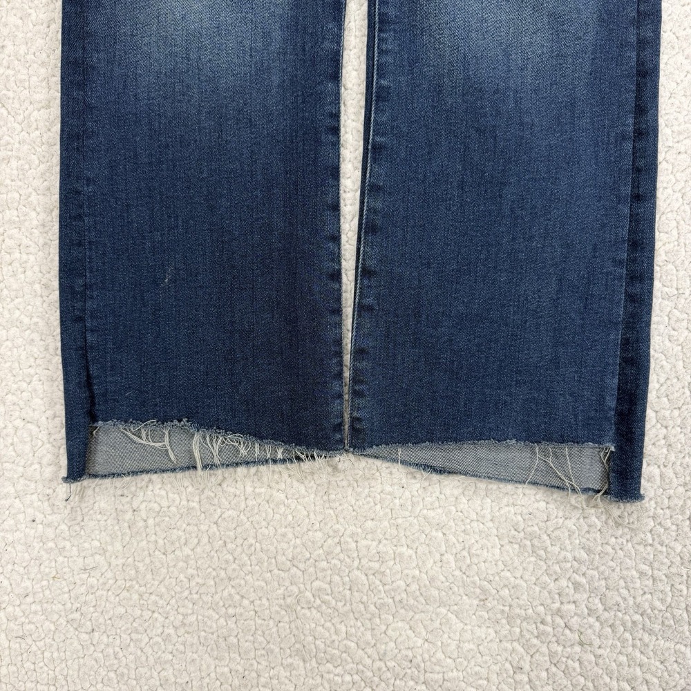 MOTHER The Insider Crop Step Fray Jeans Women's 31x26 Flare Y2K Boho Designer - Picture 3 of 13